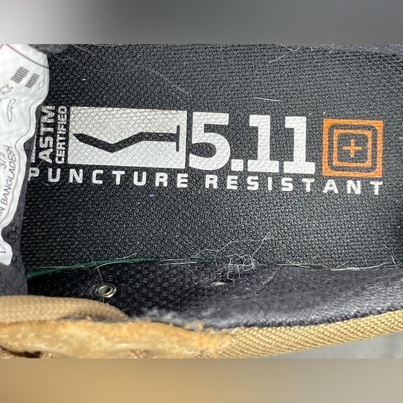 5.11 Men’s Norris Low Sneakers in Dark Coyote Size 5 - Picture 2 of 10